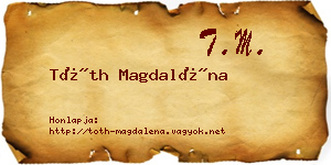 Tóth Magdaléna névjegykártya