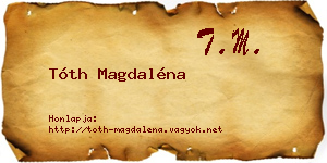 Tóth Magdaléna névjegykártya